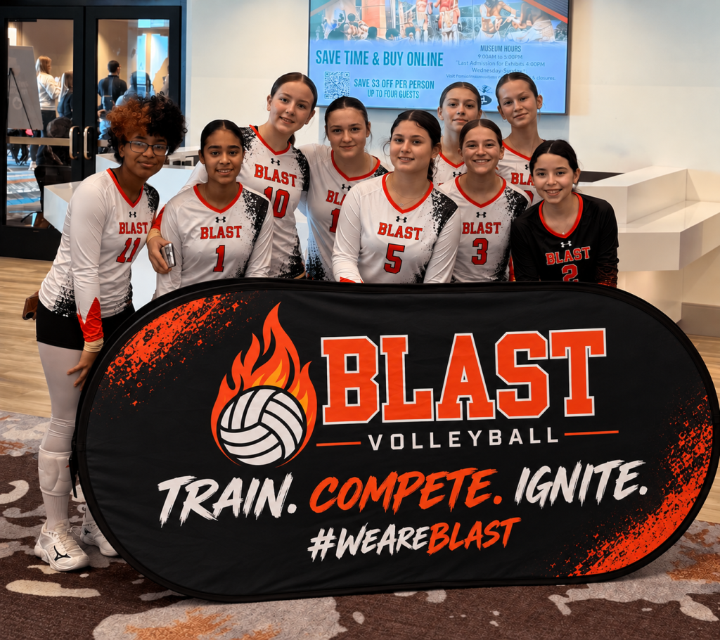 Blast Volleyball Team Portrait